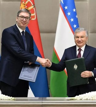 Mirziyoyev va Vuchich Toshkentda hamkorlik bitimlari imzoladi