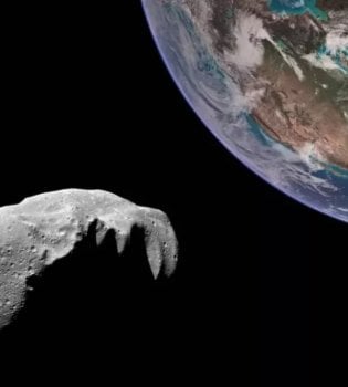 Oyga urilgan yirik asteroid tasvirlari tarqatildi