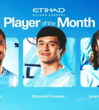 Manchester City fans named Husanov the best player of March