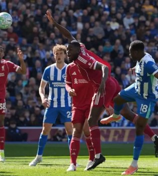 Liverpul Braytonga mag'lub bo'ldi va ikki gol yurdi