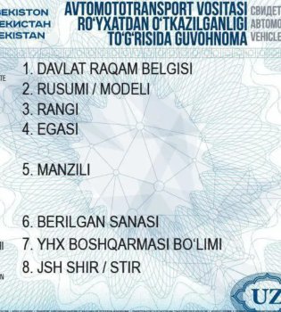 В Узбекистане водительское удостоверение выдается на срок пять лет