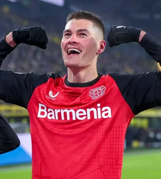 Patrik Schick scored a double against Olympiacos