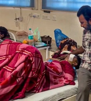 Illegal fireworks have been banned in India