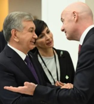 Mirziyoyev and Infantino discussed the development of football