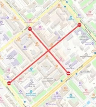 Taras Shevchenko Street in Tashkent will be closed for four days