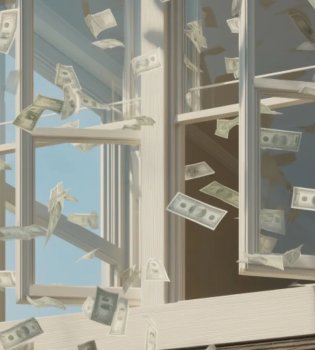 In Moscow, a girl argued with her mother and threw $88,000 out of the window