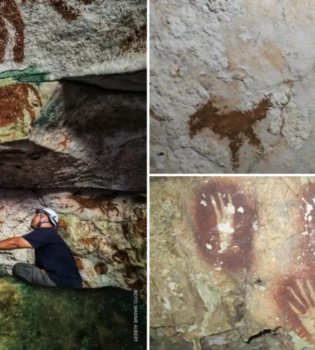 В Индонезии обнаружены древние рисунки возрастом 67 800 лет