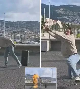 Ronaldu haykaliga o‘t qo‘ygan shaxs qo‘lga olindi