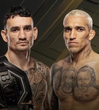 Max Holloway and Charles Oliveira face off in a rematch fight