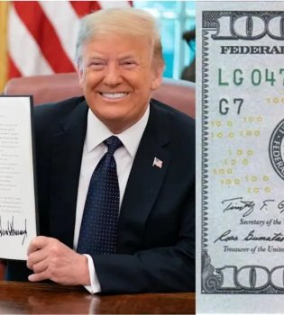 На новых долларовых купюрах может появиться подпись Трампа