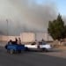 50 sotix burned in a fire at Ishtikhon cemetery