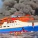 Indoneziyada yong‘in chiqqan kema halokatga uchradi