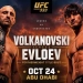 Abu Dabida Volkanovski va Yevloyev o'rtasida chempionlik jangi o'tkaziladi