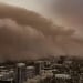 Strong sandstorm occurred at the Burning Man festival
