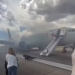 A fire broke out on an American Airlines plane