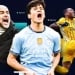 What is the reaction of "Manchester City" fans to Husanov's own goal?