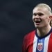 Erling Haaland injured at the bus door