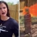 Valentina Gomes burned the Quran with a flamethrower