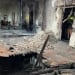Kiyevda hukumat binosi raketa zarbasiga uchradi