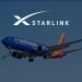 Southwest Airlines samolyotlarida Starlink yuqori tezlikdagi interneti joriy etilmoqda