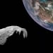 Images of a large asteroid that hit the Moon released