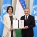 Shavkat Mirziyoyev awarded the "Friendship" order to Audrey Azoulay