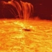 A massive explosion spanning one million kilometers was observed on the Sun