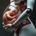 Prototype of a robot carrying a fetus presented in China
