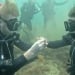 A young diver proposed marriage underwater in Crimea