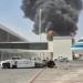 Ar-Riyod aeroportiga uyushtirilgan hujum oqibatida yong'in kelib chiqdi