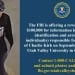 FQB Чарли Кирк объявил награду за поимку убийцы