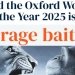 Oksford lug‘ati 2025-yil so‘zini e’lon qildi