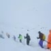 Tourists stranded due to a snowstorm in the Hindu Kush