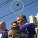 Stone-throwing occurred at the Argentine president's pre-election rally