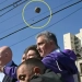 Stone-throwing occurred at the Argentine president's pre-election rally