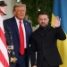 Zelenskiy met in the US wearing a peace symbol suit