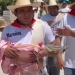 The mayor of the Mexican city of Tampico has gone swimming with crocodiles to wish fishermen good luck