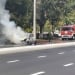 A fire occurred in a Spark car in Tashkent