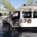 В Фергане сгорел микроавтобус "Газель", пострадавших нет