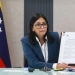 Delsi Rodrigues is temporarily performing the duties of the President of Venezuela
