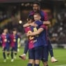 In the final between Barcelona and Real Madrid, the first half ended in favor of Barcelona