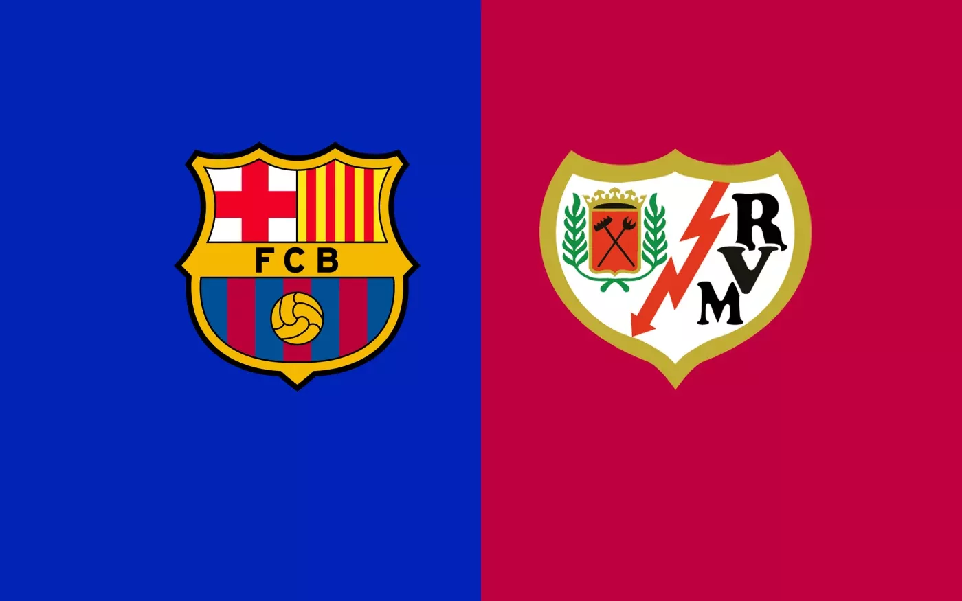 The starting lineups for the match between "Barcelona" and "Rayo Vallecano" have been announced