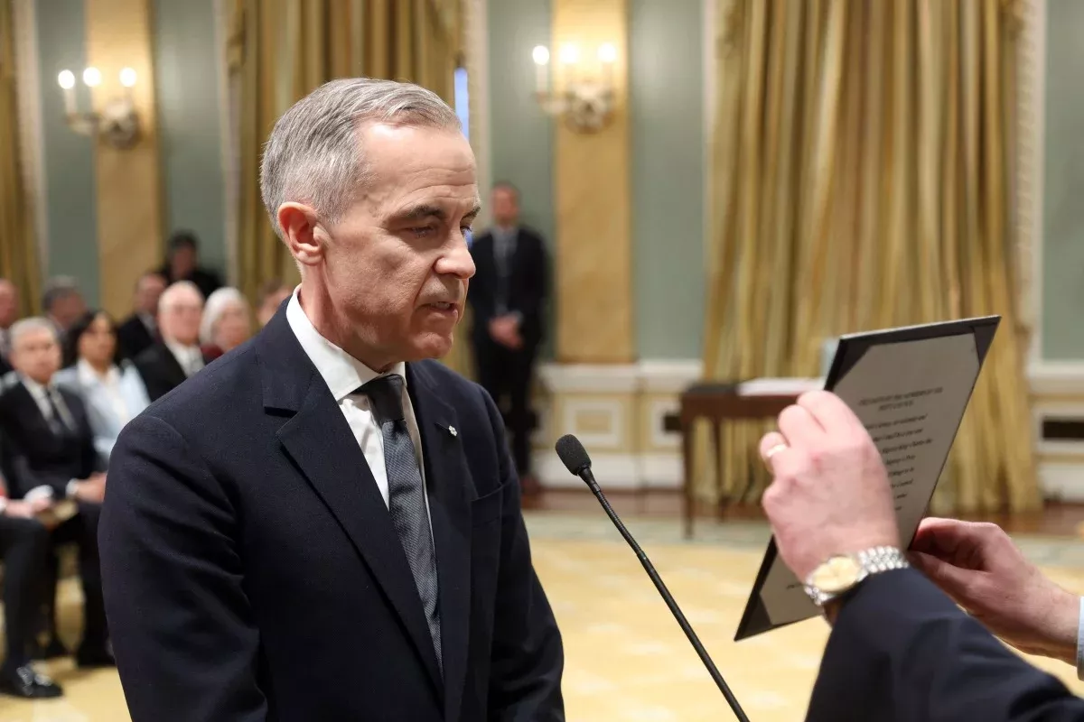 Canada's new Prime Minister Mark Carney took the oath