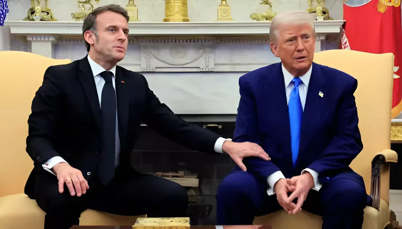 What did Macron say about the results of his meeting with Trump?