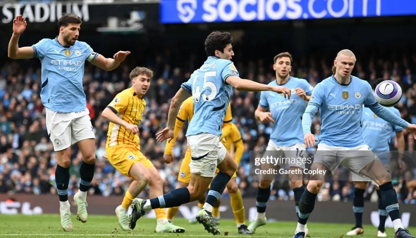 "Manchester City" - "Brighton" 2:2: An own goal from Abduqodir Husanov!