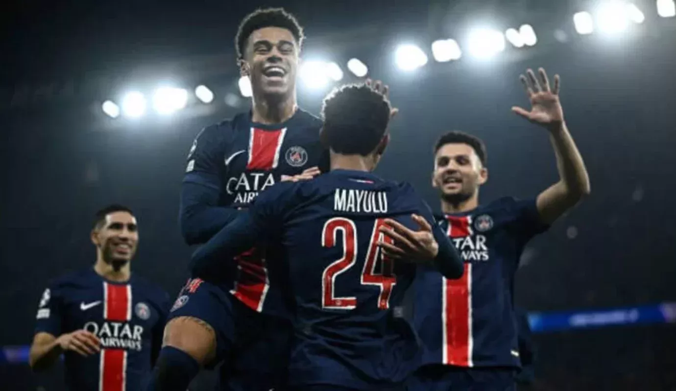 PSG defeated Brest with a large score