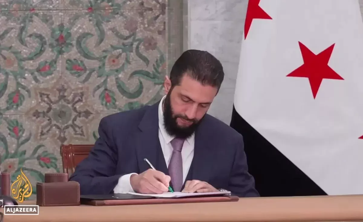 A new temporary constitution was signed in Syria