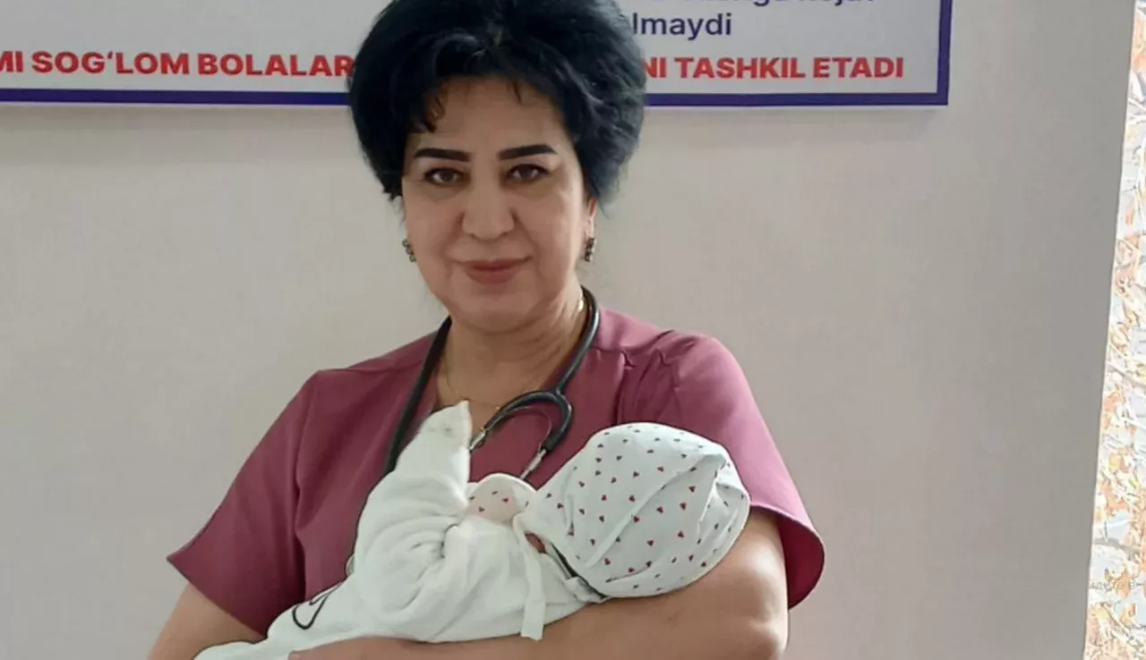 A girl weighing more than 7 kilograms was born in Tashkent region (video)