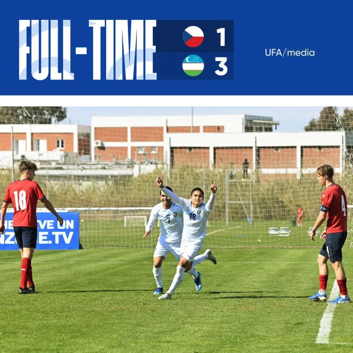 U-17 International Friendly Tournament. Uzbekistan defeated Czech Republic