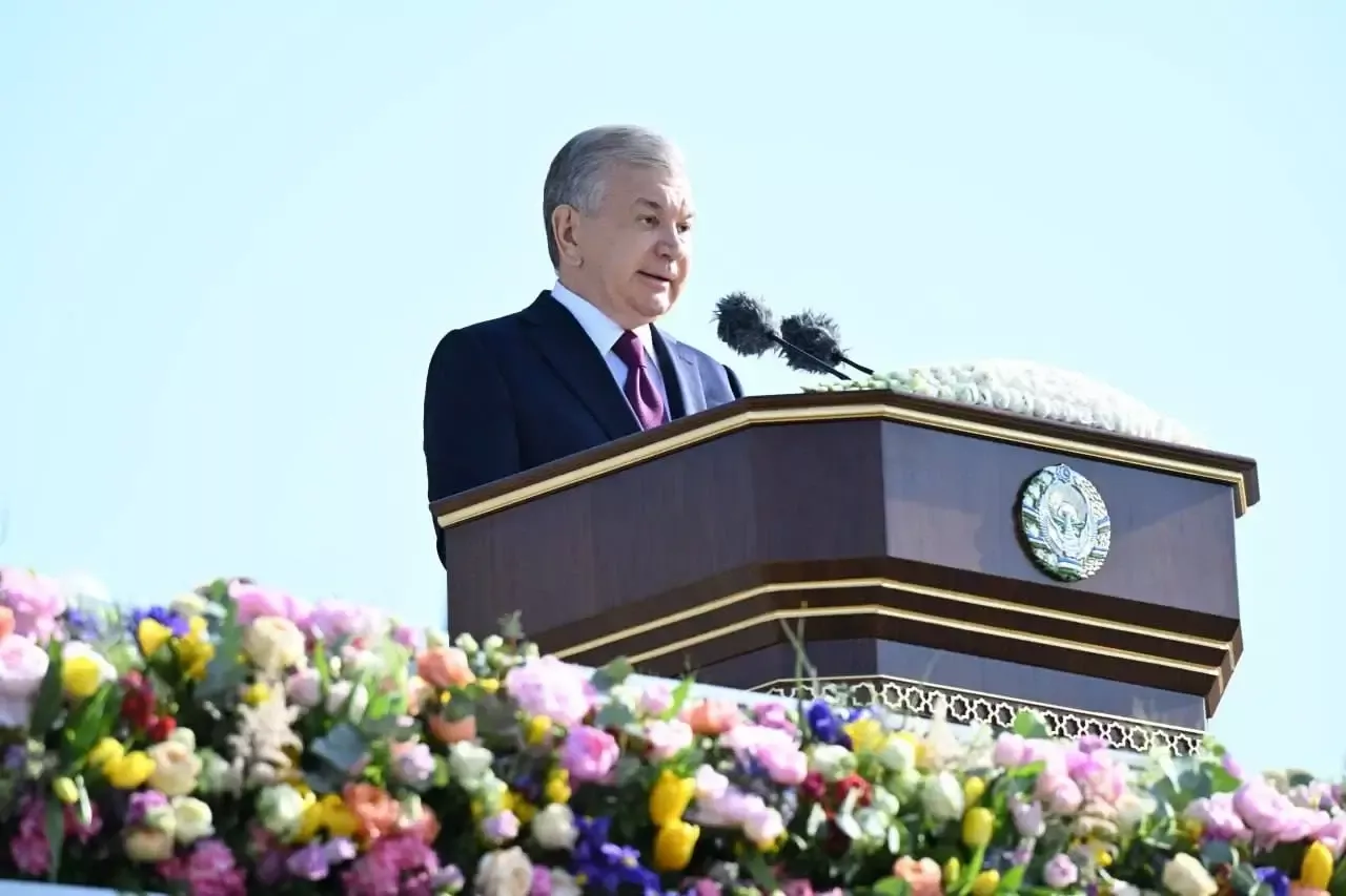 How was the Navruz holiday celebration held in the New Uzbekistan garden?